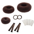 thumbnail image 2 of 17 Pcs Donut Hair Bun Maker Set, Easy To Use, Lightweight Durable, 2 of 5