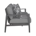 thumbnail image 3 of Liberty Furniture Plantation Key 80"W Aluminum Outdoor Sofa in Granite Gray, 3 of 3