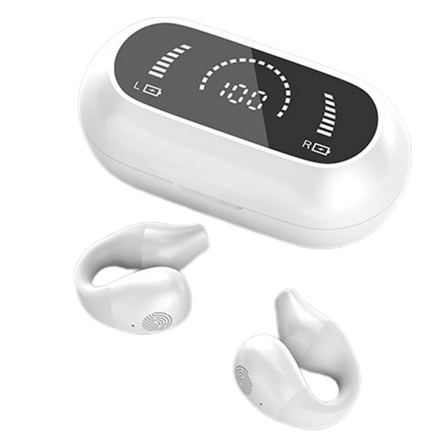 Ensembles de Rideau de Douche Écouteurs Bluetooth Sans Fil à Clip d'Oreille Réduction du Bruit Écouteurs Sans Latence