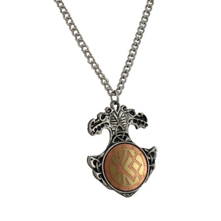 Viking Bind Rune Charm Necklace Talisman for Courage