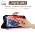 thumbnail image 3 of for Motorola Moto G Play 4G 2024 Wallet Case, Elegant Card Holder Cash Slot PU Leather Kickstand Wrist Strap Shockproof Protective Flip Women Girls Case for Motorola Moto G Play 4G 2024, Pink, 3 of 7