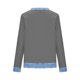 thumbnail image 4 of Camisetas de Manga Larga para las Mujeres Loose Fit Color Sólido Blusa de Cuello Redondo Top Suave Casual, 4 of 6