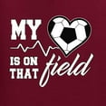 thumbnail image 2 of Wild Bobby, My Heart Is On That Soccer Field, Sports, Men Graphic Tee, Maroon, XX-Large, 2 of 4