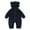 Navy, variant on Coerni New Born Baby Animal Halloween Onesie Boys Girls Teddy Bear Sherpa Fleece One Piece Romper Hooded Fuzzy Long Jumpsuit