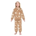 thumbnail image 2 of Fluffy Pajamas Set Fuzzy Winter Warm Pj Sets Pullover Tops and Long Pants Adorabledandelion Pattern X-Large, 2 of 8