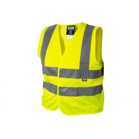 Scan Children's Hi-vis Yellow Waistcoat