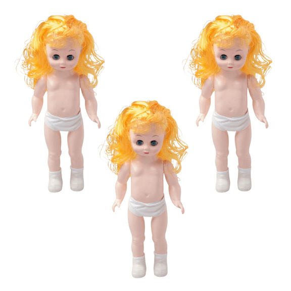 3 Full Body Strawberry Blonde Dolls - For Vintage Doll Clothing Modeling