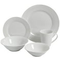 thumbnail image 4 of Gibson Home Noble Court Ceramic Dinnerware Set in White, Set of 30, 4 of 5