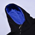 thumbnail image 7 of MIASHUI Men's Fall Winter Pullover Hoodie Diagonal Zipper Design Long Sleeve Unique Style Casual Top Blue,XL, 7 of 7