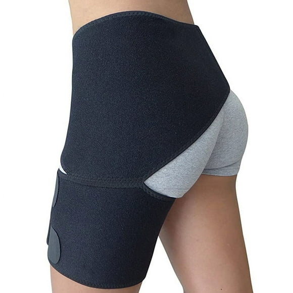 Hip Brace Thigh Compression Sleeve, Sciatica Pain Relief Brace - Great for Running, Sports, Groin Pulls, Pulled Muscles, Sciatic Nerve Pain Relief, Hip Flexor for Men Women