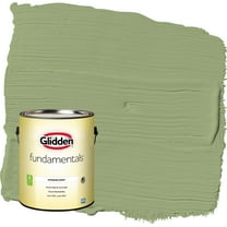 Glidden Fundamentals Guacamole / Green Flat Interior Paint, 1 Gallon