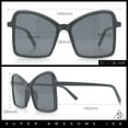 thumbnail image 5 of Womens Diva Oversized Butterfly Thin Plastic Fashion Retro Sunglasses Tortoise - Brown, 5 of 8