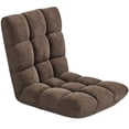 thumbnail image 3 of Yaheetech Floor Folding Sofa Chair Sofa Couch with 14 Adjustable Positions, Brown, 3 of 8