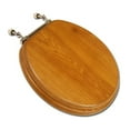 thumbnail image 3 of Comfort Seats Decorative Front Wood Round Toilet Seat, 3 of 3