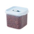 thumbnail image 1 of Dry Food Dispenser Removable Baffles Large Capacity Transparent Box Sealed Lid Moisture Proof Dust-proof Reusable Rice Grain Storage Box Fridge Food Sealed Jar Kitchen Organizer, 1 of 7