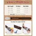 thumbnail image 4 of AWAYTR Kids Ratchet Western Belt - PU Leather Cowboy Belt Adjustable Toddler to Big Kid Sizes for Jeans, 4 of 8