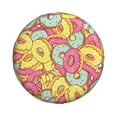 thumbnail image 2 of Gaeub Pink Donut and Blue 14-17in Tire Cover, Spare Tire Cover, for Camper Caravan, Trailer, Car, Truck, SUV, Jeep - 14 inch, 2 of 9