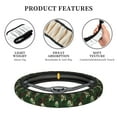 thumbnail image 6 of Haiem Camouflage Skull Print Steering Wheel Cover 15 Inches for Women Men, Neoprene Anti-Slip Cute Car Steering Wheel Grip Wrap Car Accessories Protective Case Cover, 6 of 8