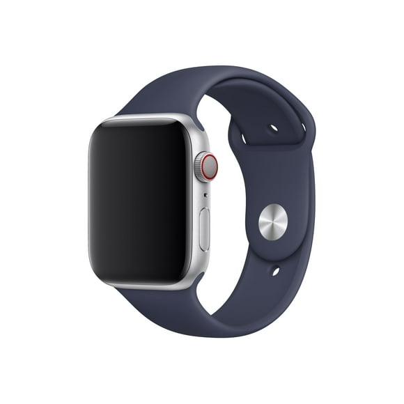 Apple 44mm Sport Band - Strap for smart watch - S/M & M/L size - midnight blue - for Watch (42 mm, 44 mm, 45 mm, 49 mm)