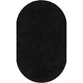 thumbnail image 2 of Unique Loom Everyday Shag Plush Area Rug 5' x 8' Oval in Black, 2 of 4