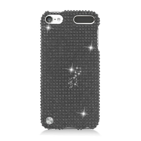 Diamond Chrome Case For Ipod 5 iPod Touch 6th Generation Case, iPod Touch 5th Generation Case, by Insten Rhinestone Diamond Bling Hard Snap-in Case Cover For Apple iPod Touch 5th Gen ()