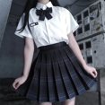 thumbnail image 1 of Falda plisada, minifaldas negras para mujer, falda micro a cuadros de verano e invierno, falda rosa blanca de cintura alta, falda gótica Kawaii Harajuku Y2k Tan Jianjun unisex, 1 of 2