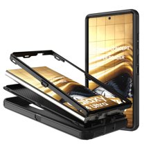 Xhy Samsung Galaxy S24 Plus Case Military Grade Heavy Duty Protection 3 in 1 Shockproof Armor Rugged Durable Detachable for Galaxy S24 Plus Phone - Black