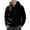 Black, variant on Men's Long Sleeve Full Zip Up Hoodie Casual Sweatshirt Relaxed Fit Soft with Kangaroo Pocket Drawstring Streetwear for Fall Winter Spring Daily Fashion Wear Style Guys Light Purple XXL