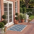 thumbnail image 4 of Safavieh Courtyard Becky Geometric Indoor/Outdoor Area Rug, Blue/Beige, 2' x 3'7", 4 of 16