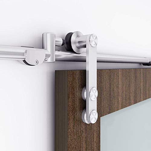 Easelife 6 Ft Stainless Steel Sliding Barn Door Hardware Track Kit Heavy Duty Anti Rust Corrosion Slide Smoothly Quietly Easy Install Fit 30 36 Wide 6ft Single Com Easelife 6 Ft Stainless Steel Sliding, 6.6 Ft Sliding Barn Door Hardware