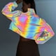 thumbnail image 5 of Penkiiy Reflective Rave Top, Crop Top Shrug Techwear Camiseta Rave Outfits para mujeres M Negro, 5 of 9