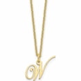 thumbnail image 1 of 10K Yellow Gold 10Ky Letter W Initial Necklace Made In United States -Jewelry By Sweet Pea, 1 of 3