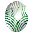 thumbnail image 2 of Designart "Verdant Jungle Camo I" Camouflage Baptist Fan Round Wall Mirror - Oval Printed Decorative Mirror - Multiple Color Options, 2 of 5