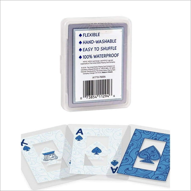 Bicycle hoyle clear playing cards sales