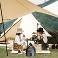 thumbnail image 3 of CNKOO Camping Tableware Storage Containers 9L Large Capacity  Waterproof Picnic Storage Bag for Outdoor BBQ Picnic (Grey), 3 of 7
