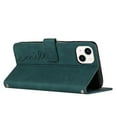 thumbnail image 4 of For Iphone 14 Skin Feel Heart Pattern Leather Phone Case With Lanyard (Green), iPhone 13 Pro Max, 4 of 6