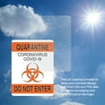 thumbnail image 6 of (2 Pack) Quarantine Do Not Enter 1 OSHA Notice Sign 10 Inch X 14 Inch Vinyl Label Decal Sticker Weather Resistant, UV Protected for Workplace, Business, and Construction Site, Made in, 6 of 7