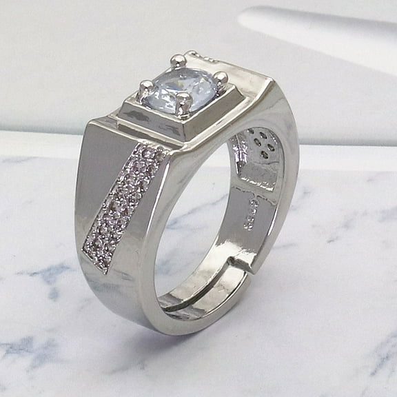 LABSERRON 1Pack Silver Ring for Any Occasion Men Promise Rings