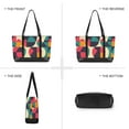 thumbnail image 6 of FORMRS Canvas Laptop Tote Bag for Women with 15.6" Computer Compartments Shoulder Handbag, Retro Geometric, 6 of 7
