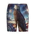thumbnail image 6 of Daiia Night Sky Bald Eagle Mens Woven Stretch Pajama Short,Short Pajama Pants-4X-Large, 6 of 7