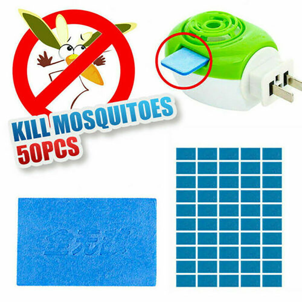 50 Pcs Mosquito Repellent Insect Bite Mat Tablet Refill Replace Pest Repeller US 