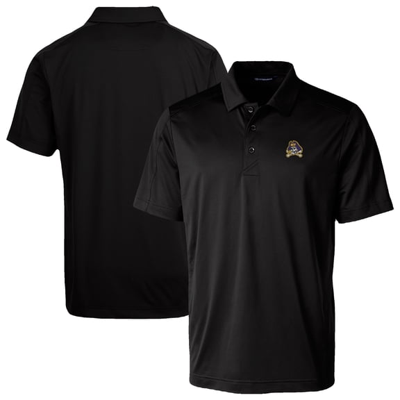 Men's Cutter & Buck Black ECU Pirates Prospect Eco Textured Stretch Recycled Polo