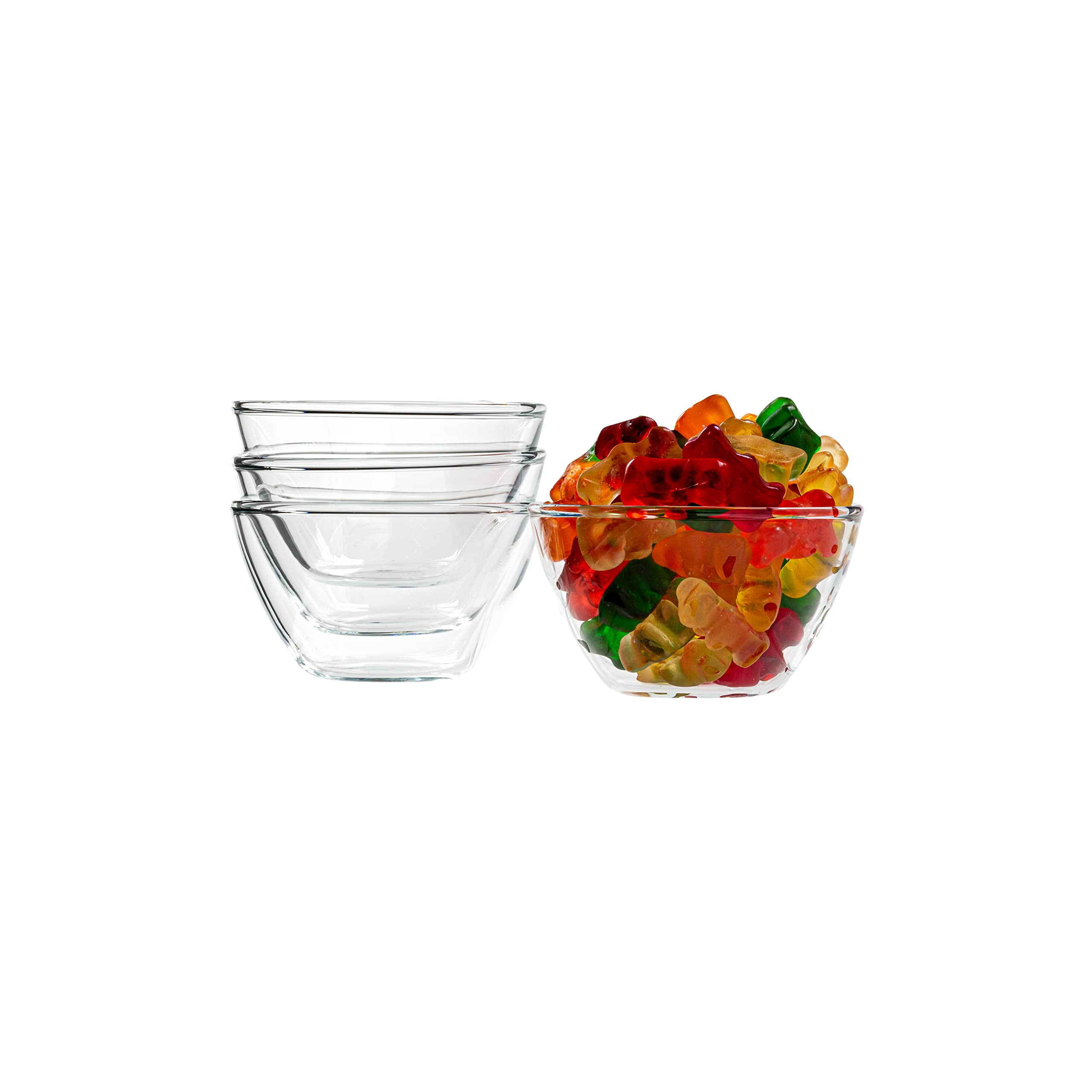 Simax Glassware Mini Glass Bowls For Food Prep, Condiments, Desserts