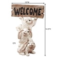 thumbnail image 3 of Bunnies Welcome Sculpture White, 3 of 5