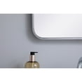 thumbnail image 4 of Elegant Lighting MR801830S 18 x 30 in. Soft Corner Metal Rectangular Mirror, Silver, 4 of 4