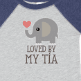 thumbnail image 4 of Inktastic Tia Loves Me Baby Elephant Boys or Girls Baby Bodysuit, 4 of 5