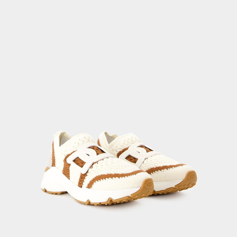 スニーカー Sport Run Sneakers - Tod's - Canvas - Beige Tod's Sport Run Sneakers - Canvas - Beige Neutrals (Women's