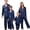 02_Navy, variant on GPOECD Christmas Pajamas for Family Family Matching Pajamas Long Sleeve Silk-like Satin Sleepwear Holiday Outfit Pure Color Two Piece Pajama Sets Winter,02_Green,11-12 Years