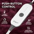 thumbnail image 3 of Heated Blanket, 4 Heat Settings, 4-Hour Auto Shut-Off, Fast Heating, Warm and Cozy, Cabernet Red Color, 50" x 60", 3 of 5