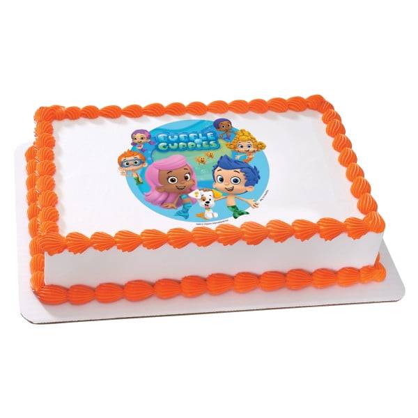 12 Sheet Bubble Guppies Edible Photo Birthday Cake Topper Frosting Sheet  Image Personalized Party  Walmartcom